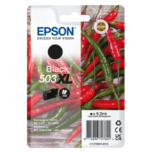 Vista del cartucho de tinta Epson 503XL negro, original, alto rendimiento, SKU C13T09R14020