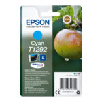 Cartucho de tinta cian Epson T1292 con número de modelo C13T12924012, alta durabilidad y calidad de impresión