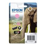 Cartucho de tinta Epson Elephant 24XL en color magenta claro, modelo C13T24364022, alta capacidad para impresoras Epson