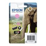 Cartucho de tinta Epson Elephant 24XL en color magenta claro, modelo C13T24364022, alta capacidad para impresoras Epson