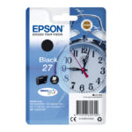 Cartucho de tinta Epson DURABrite Ultra Ink negro 27 en empaque individual. SKU C13T27014012.