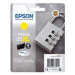 Epson Padlock Singlepack Yellow 35XL DURABrite Ultra Ink Cartridge, high yield for vivid prints, SKU: C13T35944010