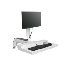 Ergotron 45-621-251 soporte y montura para estación de trabajo PC todo en uno, capacidad de 10,7 kg, color blanco, compatible con monitores de hasta 68,6 cm (27 pulgadas)
