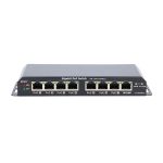 Extralink PoE Switch KRATOS de 7 puertos Gigabit PoE con 1 puerto Uplink RJ45, fuente de alimentación de 24V 2.5A, 60W. SKU: EX.1025