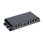 Extralink PoE Switch KRATOS de 7 puertos Gigabit PoE con 1 puerto Uplink RJ45, fuente de alimentación de 24V 2.5A, 60W. SKU: EX.1025