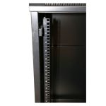 Armario rackmount Extralink 27U de pie con dimensiones 600x800 en color negro, SKU EX.11366