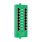 Inyector PoE de Extralink con 8 puertos gigabit, compatible con 802.3at/af, SKU EX.12561