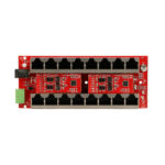 Inyector PoE de Extralink con 8 puertos gigabit, compatible con 802.3at/af, SKU EX.12561