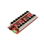 Inyector PoE de Extralink con 8 puertos gigabit, compatible con 802.3at/af, SKU EX.12561