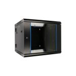 Extralink Armario Rackmount 12U 600x600 AZH negro, montaje en la pared, SKU EX.12905