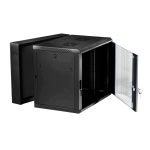 Extralink Armario Rackmount 12U 600x600 AZH negro, montaje en la pared, SKU EX.12905