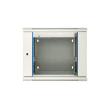 Armario rack Extralink de 12U, dimensiones 600x600 mm, color gris, montaje en la pared tipo swing. SKU: EX.12912