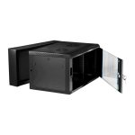 Extralink Armario rackmount 6U, medidas 600x600mm, color negro, tipo swing con montaje en la pared. SKU: EX.12929.