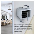 Extralink armario rackmount 6U 600x600, color gris, SKU EX.12936, ideal para montaje en pared y tipo swing.