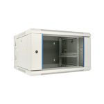 Extralink armario rackmount 6U 600x600, color gris, SKU EX.12936, ideal para montaje en pared y tipo swing.