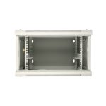 Extralink armario rackmount 6U 600x600, color gris, SKU EX.12936, ideal para montaje en pared y tipo swing.