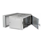 Extralink armario rackmount 6U 600x600, color gris, SKU EX.12936, ideal para montaje en pared y tipo swing.