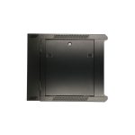Extralink Armario rackmount 9U 600x600 negro para montaje en la pared, SKU EX.12943, diseñado para facilitar la gestión de equipos en espacios reducidos.