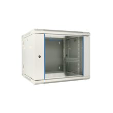 Extralink Armario rackmount modelo 9U 600x600 AZH en color gris, tipo swing y montaje en la pared, SKU: EX.12950