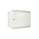 Extralink Armario rackmount 12U 600x600 ASP Gris para montaje en la pared con puerta de metal, SKU EX.12981