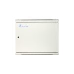 Extralink Armario rackmount 12U 600x600 ASP Gris para montaje en la pared con puerta de metal, SKU EX.12981