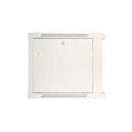 Extralink Armario rackmount 12U 600x600 ASP Gris para montaje en la pared con puerta de metal, SKU EX.12981