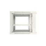 Extralink Armario rackmount 12U 600x600 ASP Gris para montaje en la pared con puerta de metal, SKU EX.12981