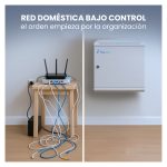 Extralink armario rackmount 6U tamaño 600x450 ASP color gris para montaje en la pared con puerta de metal SKU EX.12998