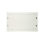 Extralink Armario rackmount 6U, 600x600 mm, color gris, para montaje en la pared, puerta de metal, SKU EX.13001