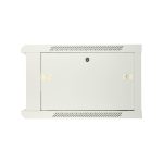 Extralink Armario rackmount 6U, 600x600 mm, color gris, para montaje en la pared, puerta de metal, SKU EX.13001