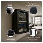 Vista frontal del armario rack Extralink de 18U para montaje en la pared, color negro, dimensiones 600x450 mm. SKU EX.14367