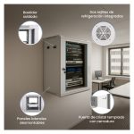 Armario rackmount Extralink 18U 600x450 en color gris, ideal para montaje en la pared. SKU: EX.14374