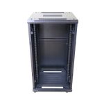 Armario rackmount 22U de pie marca Extralink, color negro, dimensiones 600x800 mm. SKU EX.14398