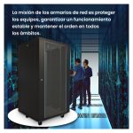 Armario rackmount 22U de pie marca Extralink, color negro, dimensiones 600x800 mm. SKU EX.14398