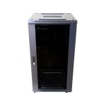 Armario rackmount 22U de pie marca Extralink, color negro, dimensiones 600x800 mm. SKU EX.14398