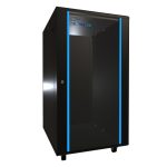 Armario rackmount 22U de pie marca Extralink, color negro, dimensiones 600x800 mm. SKU EX.14398