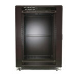 Extralink Armario Rackmount 37U, dimensiones 600x600 mm, color negro, SKU EX.14428. Ideal para almacenamiento seguro de equipos de red.