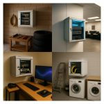 Imagen del Extralink Armario Rackmount 4U 10 pulgadas Gris para montaje en la pared. SKU: EX.14466