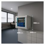 Extralink Armario Rackmount 6U de 10 pulgadas, color gris, diseñado para montaje en la pared, modelo EX.14473