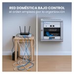 Extralink Armario Rackmount 6U de 10 pulgadas, color gris, diseñado para montaje en la pared, modelo EX.14473