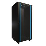 Extralink Armario rackmount tamaño 27U de 600x600 mm en color negro de pie, SKU EX.14749