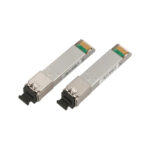 Extralink SFP WDM Módulo 1.25Gbps, 1310/1550nm, single mode, 3km alcance, SC con DOM, SKU EX.15074, compatible con HP/Aruba