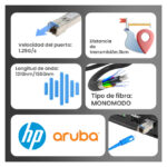 Extralink SFP WDM Módulo 1.25Gbps, 1310/1550nm, single mode, 3km alcance, SC con DOM, SKU EX.15074, compatible con HP/Aruba