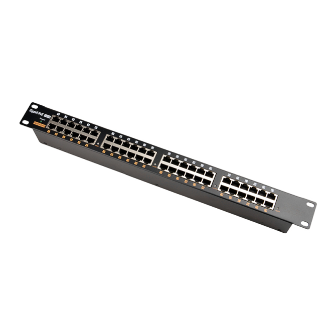 Extralink Inyector PoE Gigabit de 24 Puertos RJ45 Extralink Gigabit PoE Inyector con 24 puertos de 1000Mb/s RJ45, modelo Rackmount, SKU EX.15692