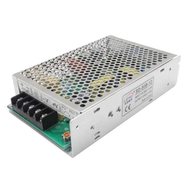 Extralink Convertidor de voltaje 24V a 12V 50W Extralink Convertidor de voltaje modelo SD-50B-12 que convierte de 24V a 12V con una potencia de 50W. SKU: EX.18099