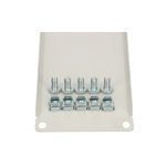 Imagen del Extralink Front Blank Panel 2U 19 pulgadas en color gris. SKU: EX.19058