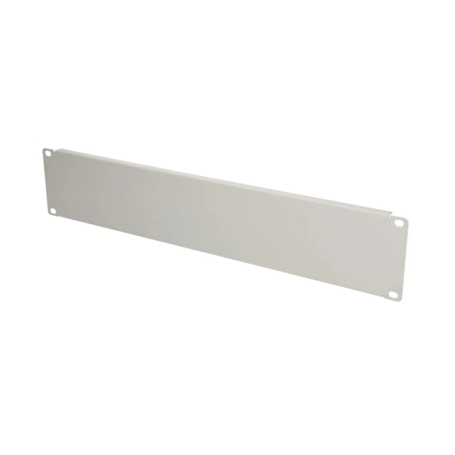 Extralink Panel Frontal en Blanco 2U 19 Pulgadas Gris Imagen del Extralink Front Blank Panel 2U 19 pulgadas en color gris. SKU: EX.19058