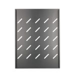 Estantería 1U Extralink en color negro, 350mm de profundidad, modelo EX.19096, ideal para armarios de 600mm