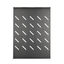 Estantería 1U Extralink en color negro, 350mm de profundidad, modelo EX.19096, ideal para armarios de 600mm