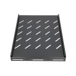 Estantería 1U Extralink en color negro, 350mm de profundidad, modelo EX.19096, ideal para armarios de 600mm